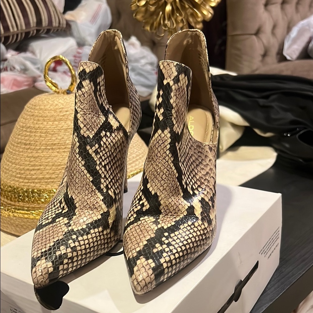 Aldo Women's Snakeskin Ankle Boots
